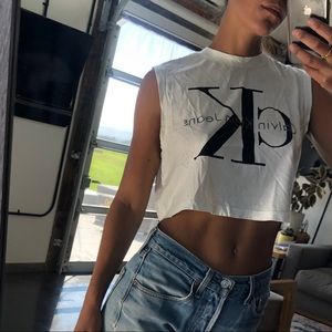 VINTAGE Y2K Calvin Klein Jeans Crop Top